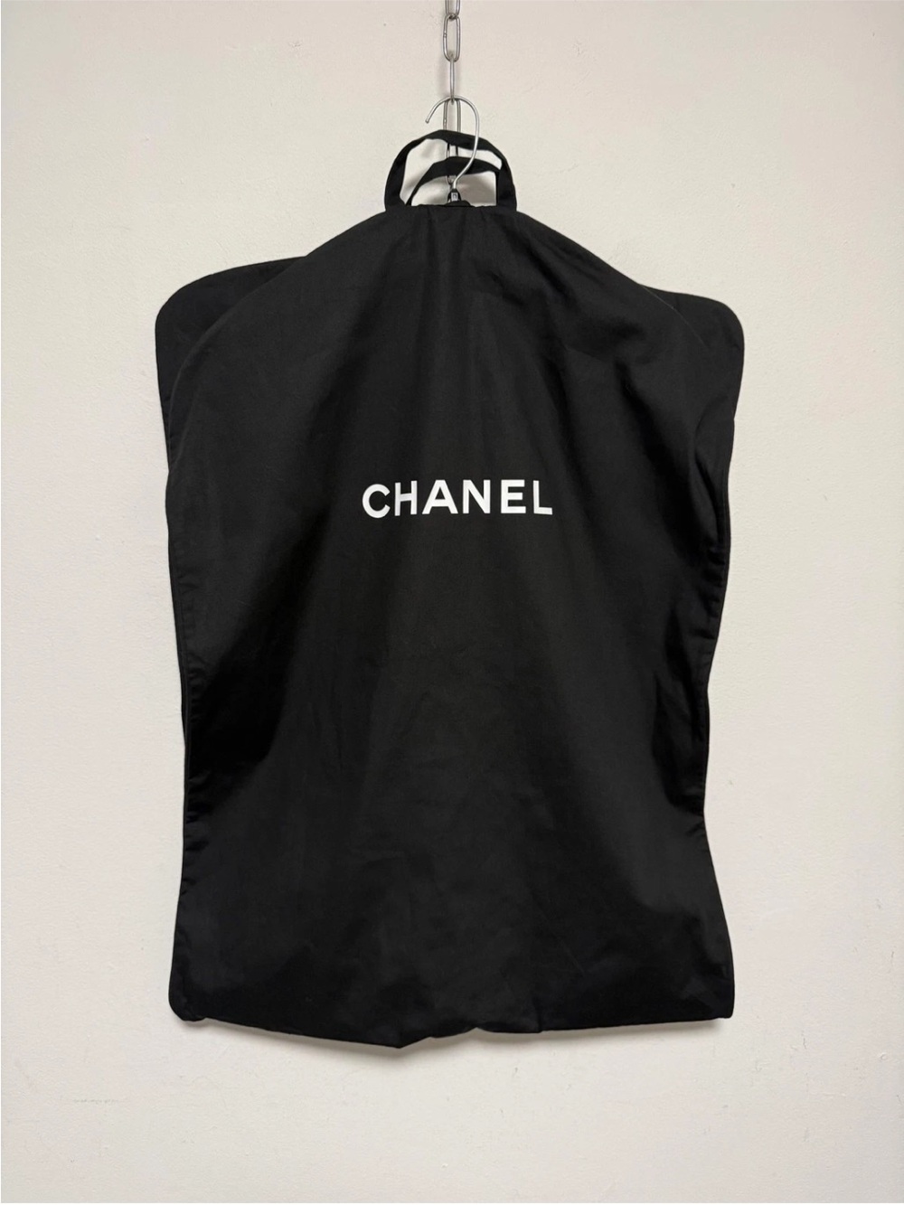CHANEL Black Men’s Garment Travel Bag with White Logo - Picture 2 of 10